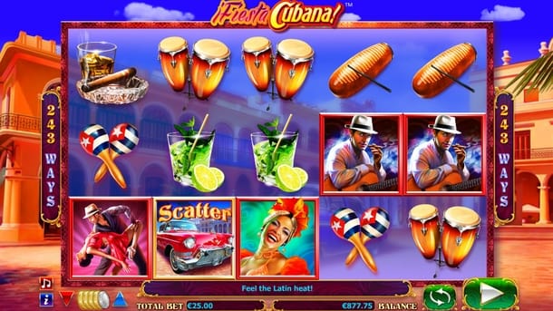 Символы и скаттер игры Fiesta Cubana